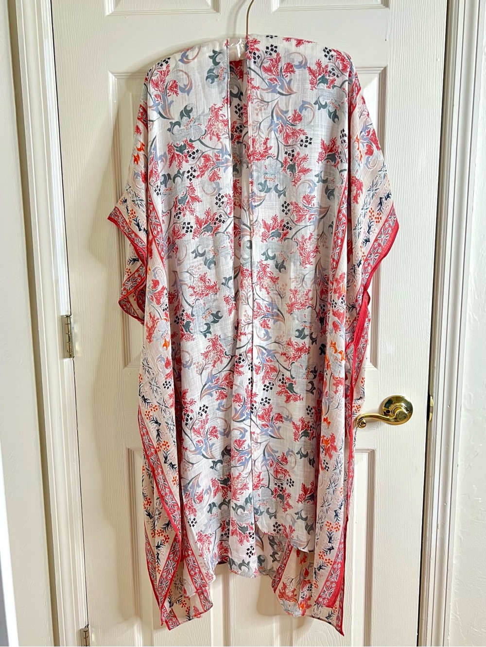 Moss Rose Capri Kimono Beach Cover Up.